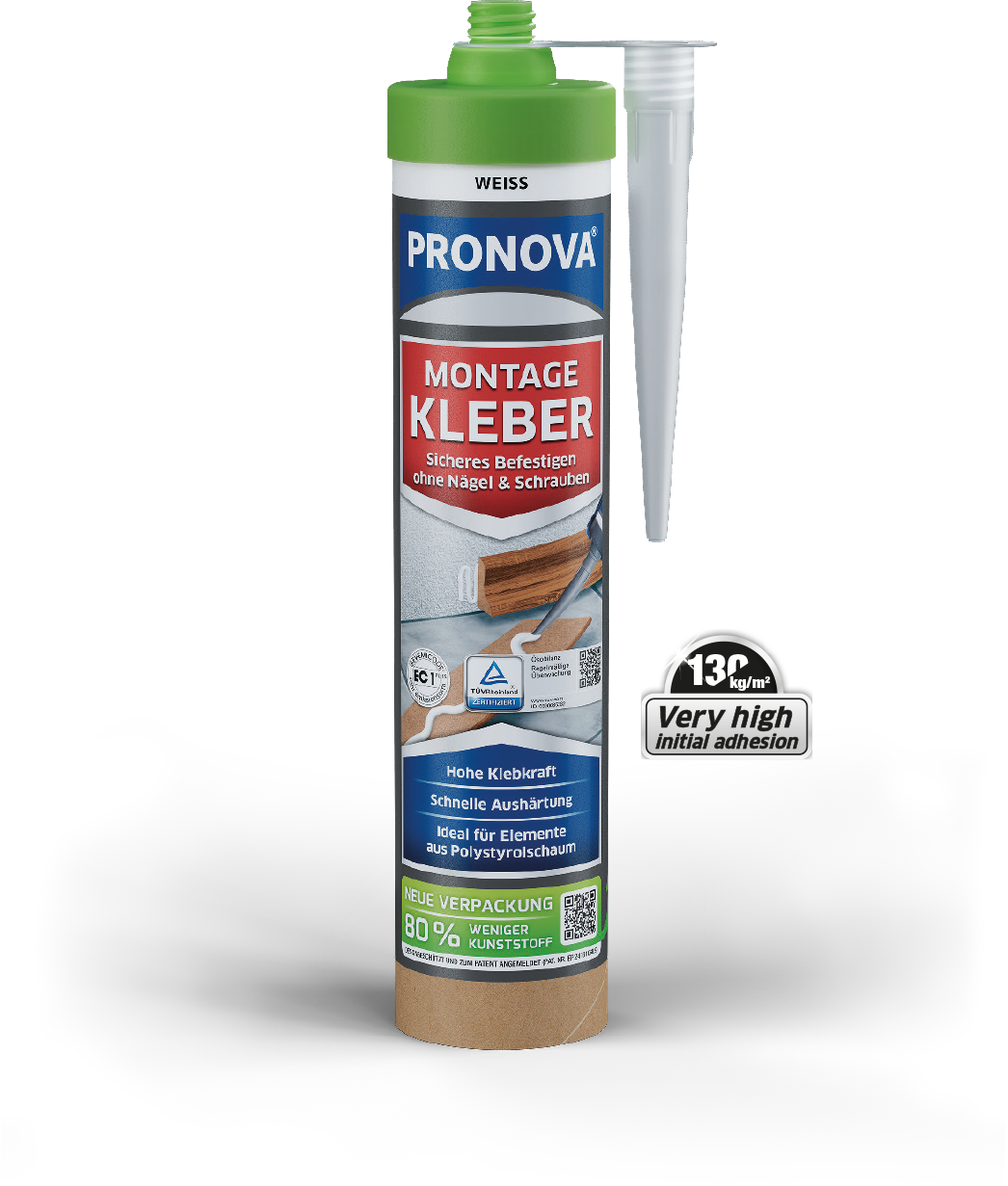 Pronova Installation Adhesive in the new Pronova Paper cartridge